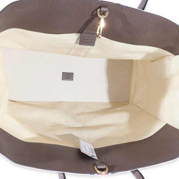 Gucci Beige Web Linen Foldable Tote - Picture 6 of 6